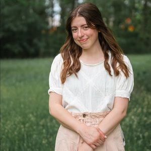 Love Shack Fancy Button Back Top Size Small